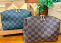Checkered Makeup Bag
